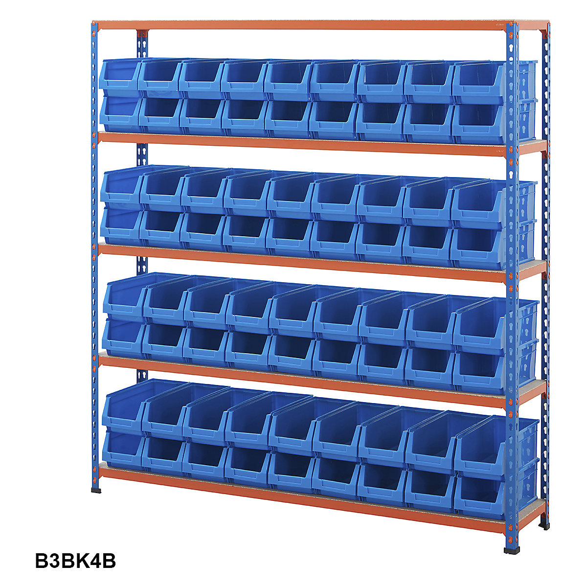 BiG200 Blue & Orange Shelving With Plastic Bins Kits (Product illustration 12)-11