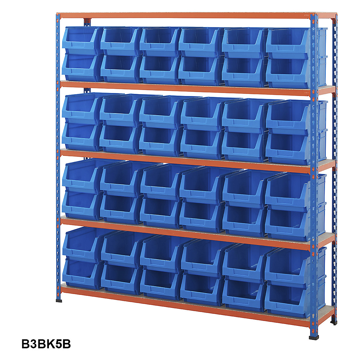 BiG200 Blue & Orange Shelving With Plastic Bins Kits (Product illustration 15)-14