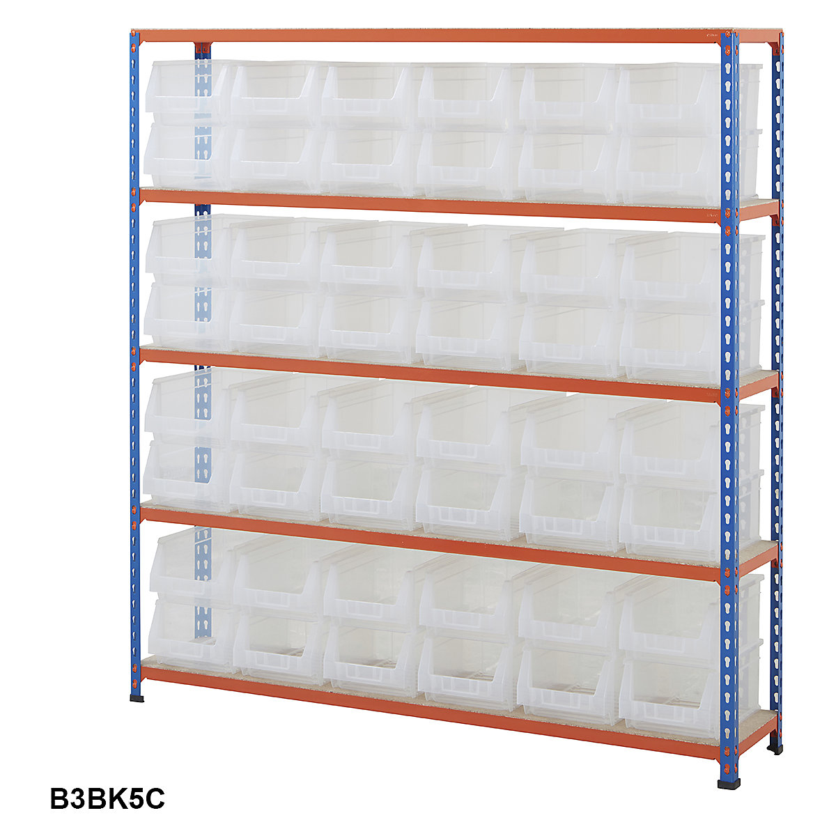 BiG200 Blue & Orange Shelving With Plastic Bins Kits (Product illustration 16)-15