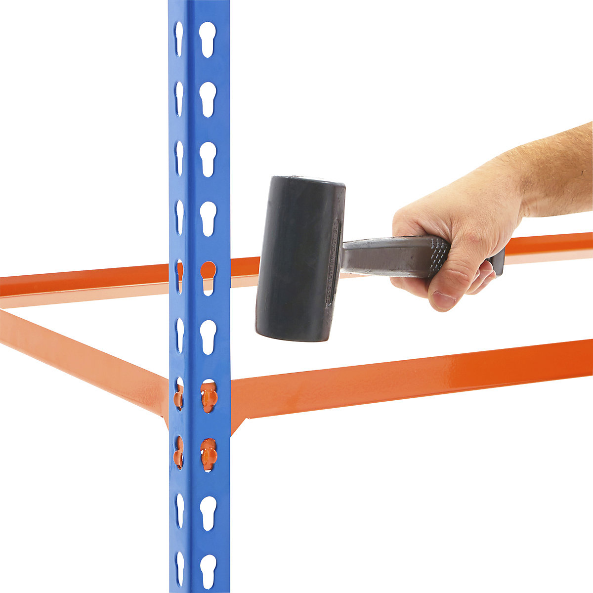BiG200 Blue & Orange Shelving With Plastic Parts Bins Mega Deal (Product illustration 8)-7