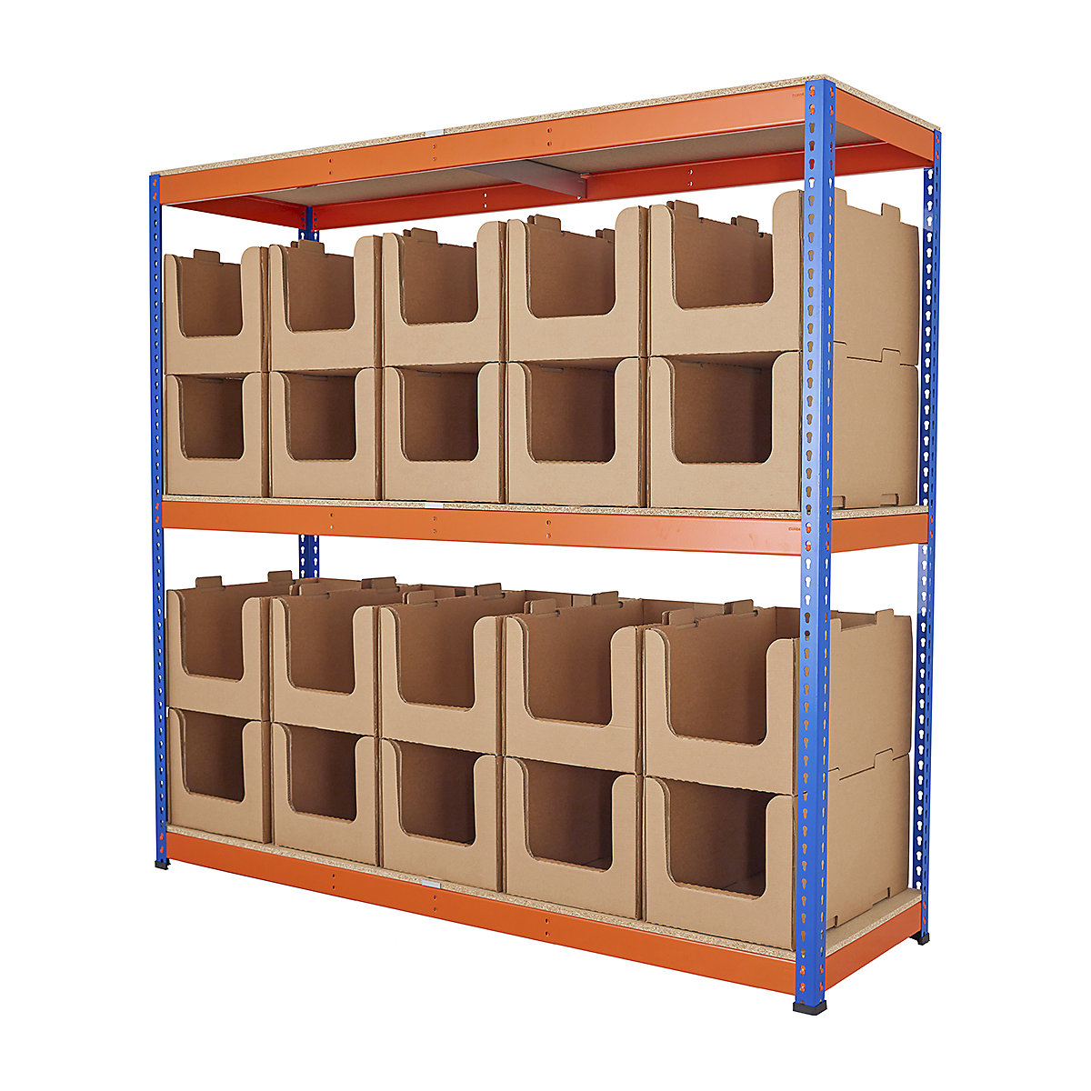BiG400 Cardboard Stacking Pick Bin Shelving Kits