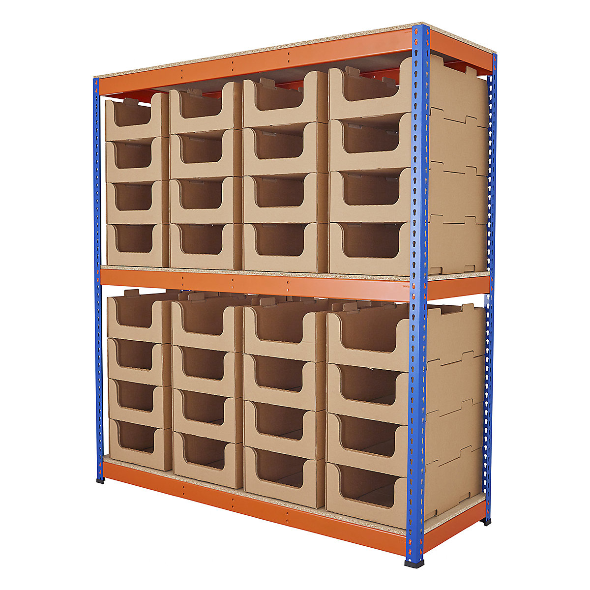 BiG400 Cardboard Stacking Pick Bin Shelving Kits