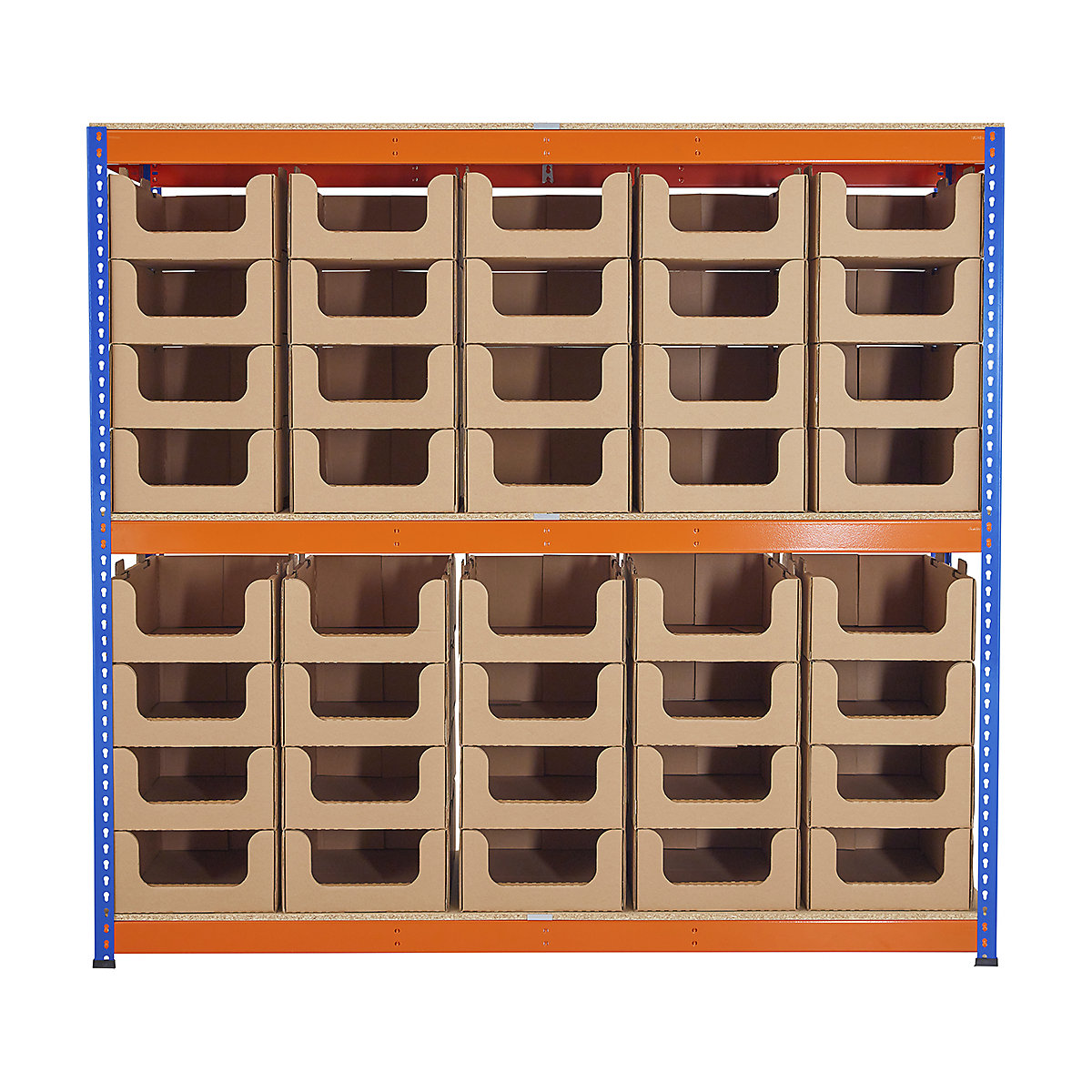 BiG400 Cardboard Stacking Pick Bin Shelving Kits (Product illustration 4)-3