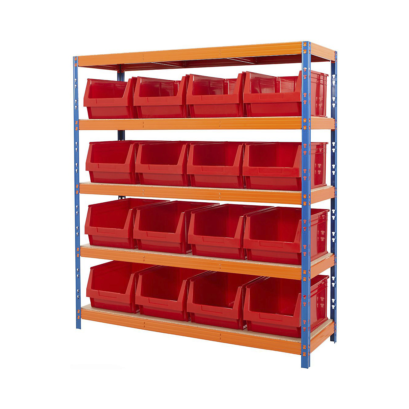 BiG400 Racking With Plastic Bins | Plastic Storage Bin Rack | BiGDUG
