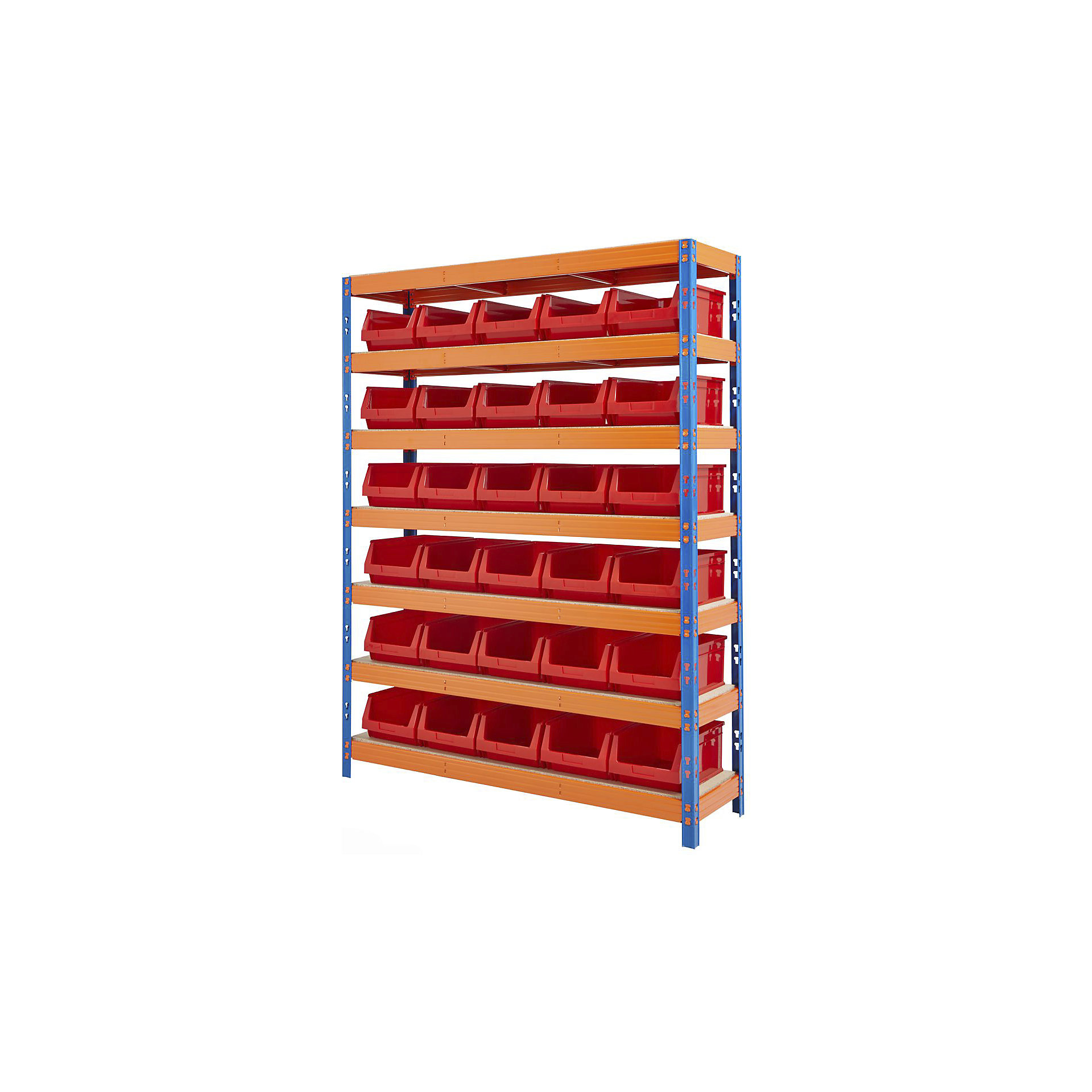 BiG400 Racking With Plastic Bins | Plastic Storage Bin Rack | BiGDUG