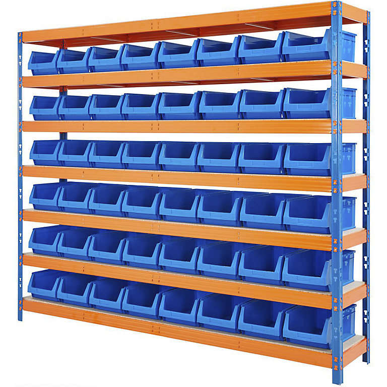 Plastic Racking Boxes BiG400 Racking With Plastic Bins | Plastic Storage Bin Rack | BiGDUG