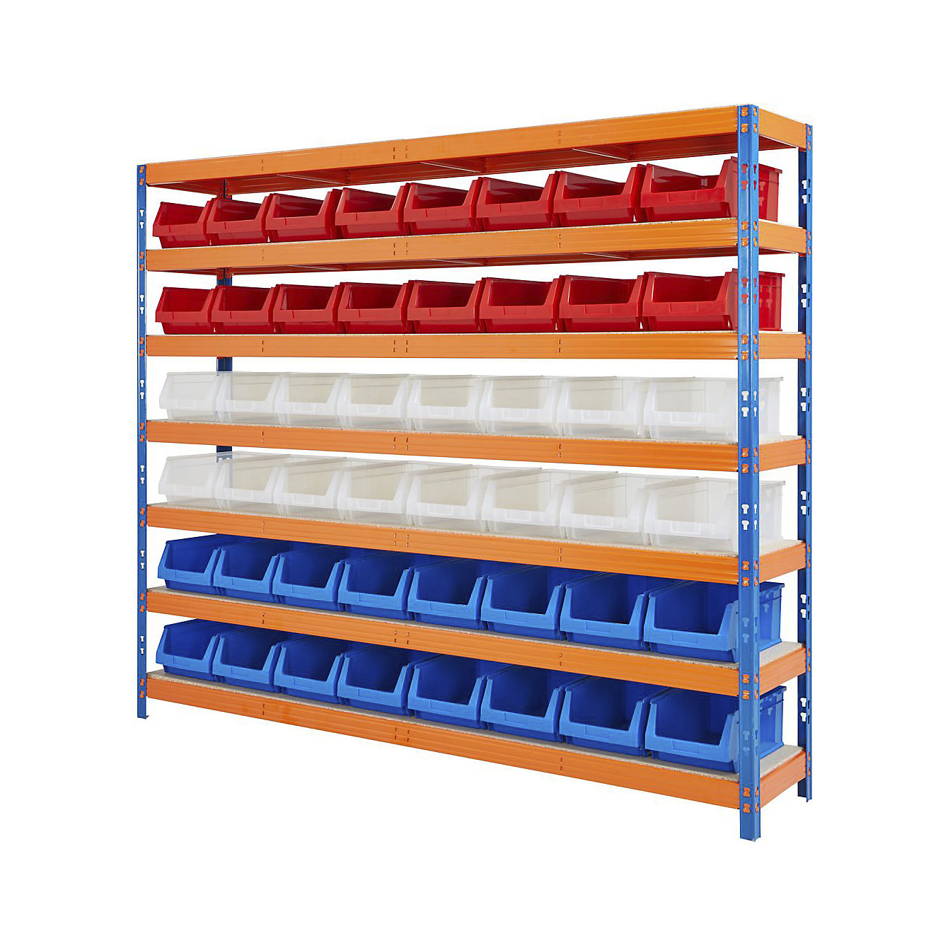Large Racking Bins BiG400 Racking With Plastic Bins | Plastic Storage Bin Rack | BiGDUG