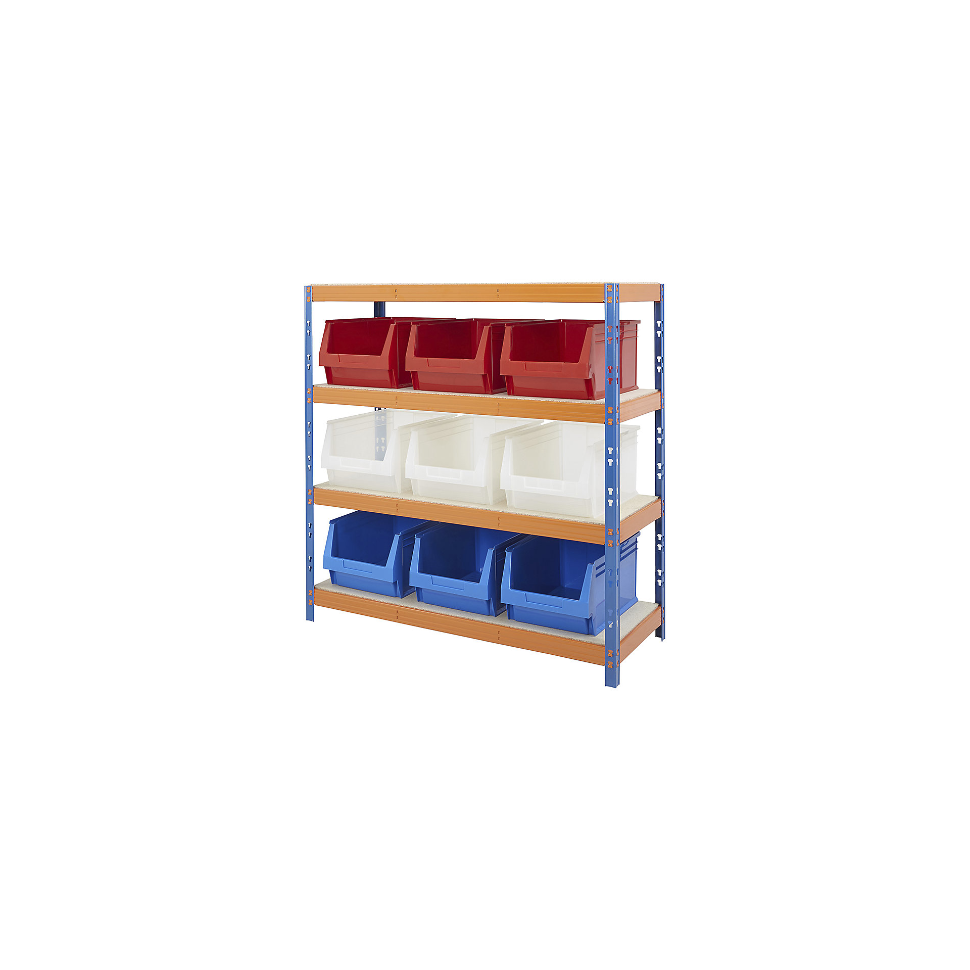Plastic Racking Boxes BiG400 Racking With Plastic Bins | Plastic Storage Bin Rack | BiGDUG