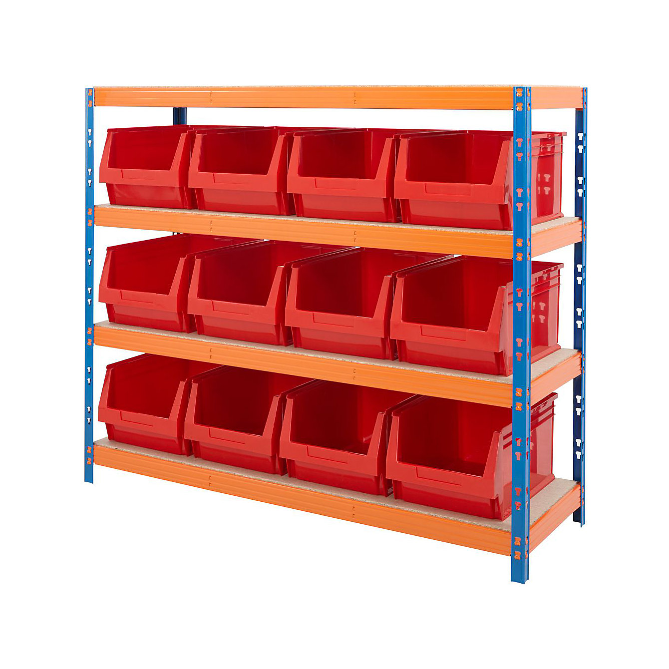 BiG400 Racking With Plastic Bins | Plastic Storage Bin Rack | BiGDUG