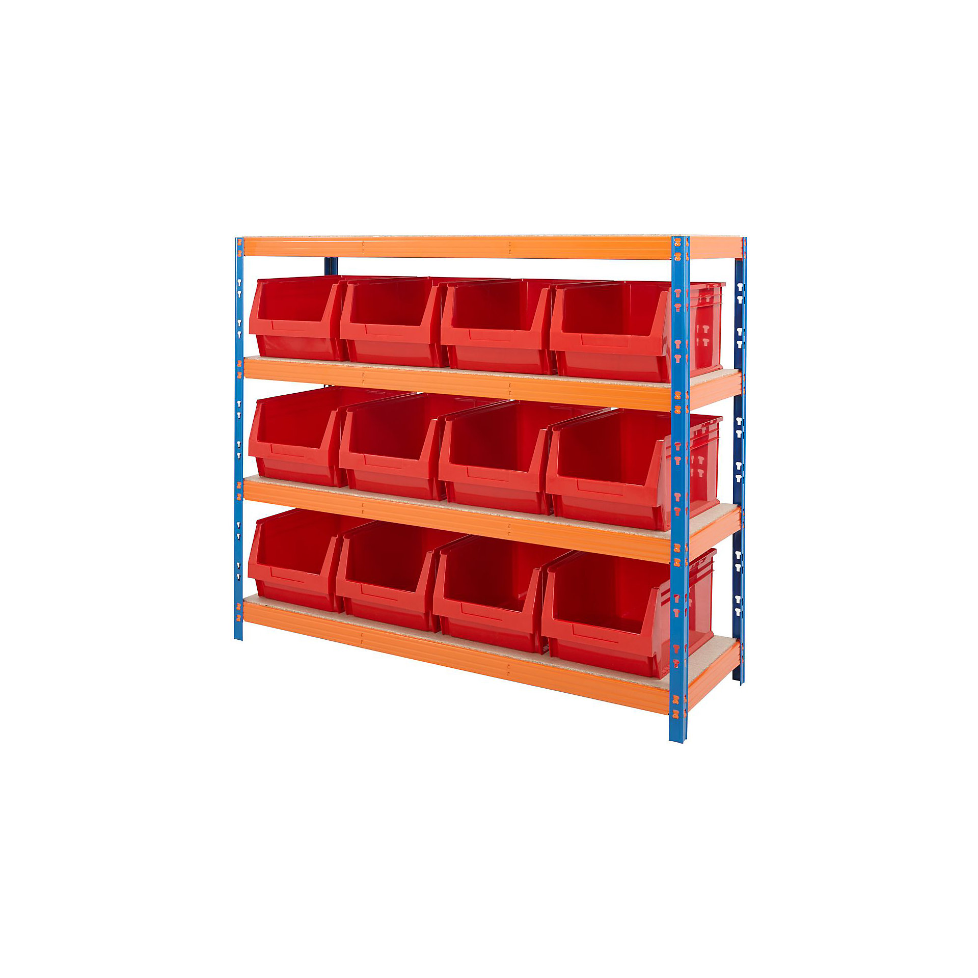 BiG400 Racking With Plastic Bins | Plastic Storage Bin Rack | BiGDUG