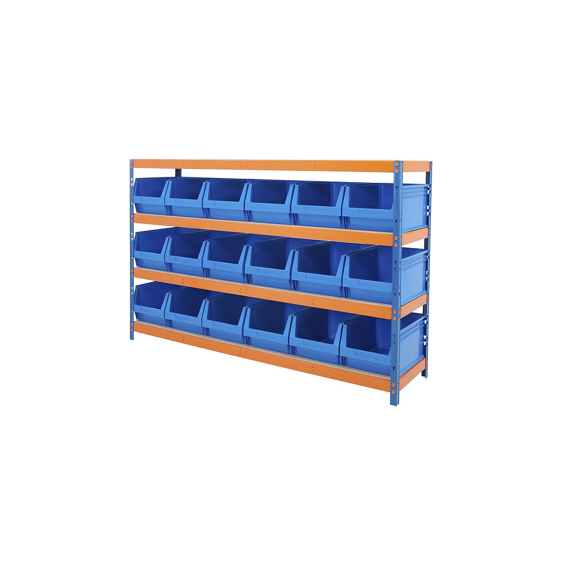BiG400 Racking With Plastic Bins | Plastic Storage Bin Rack | BiGDUG