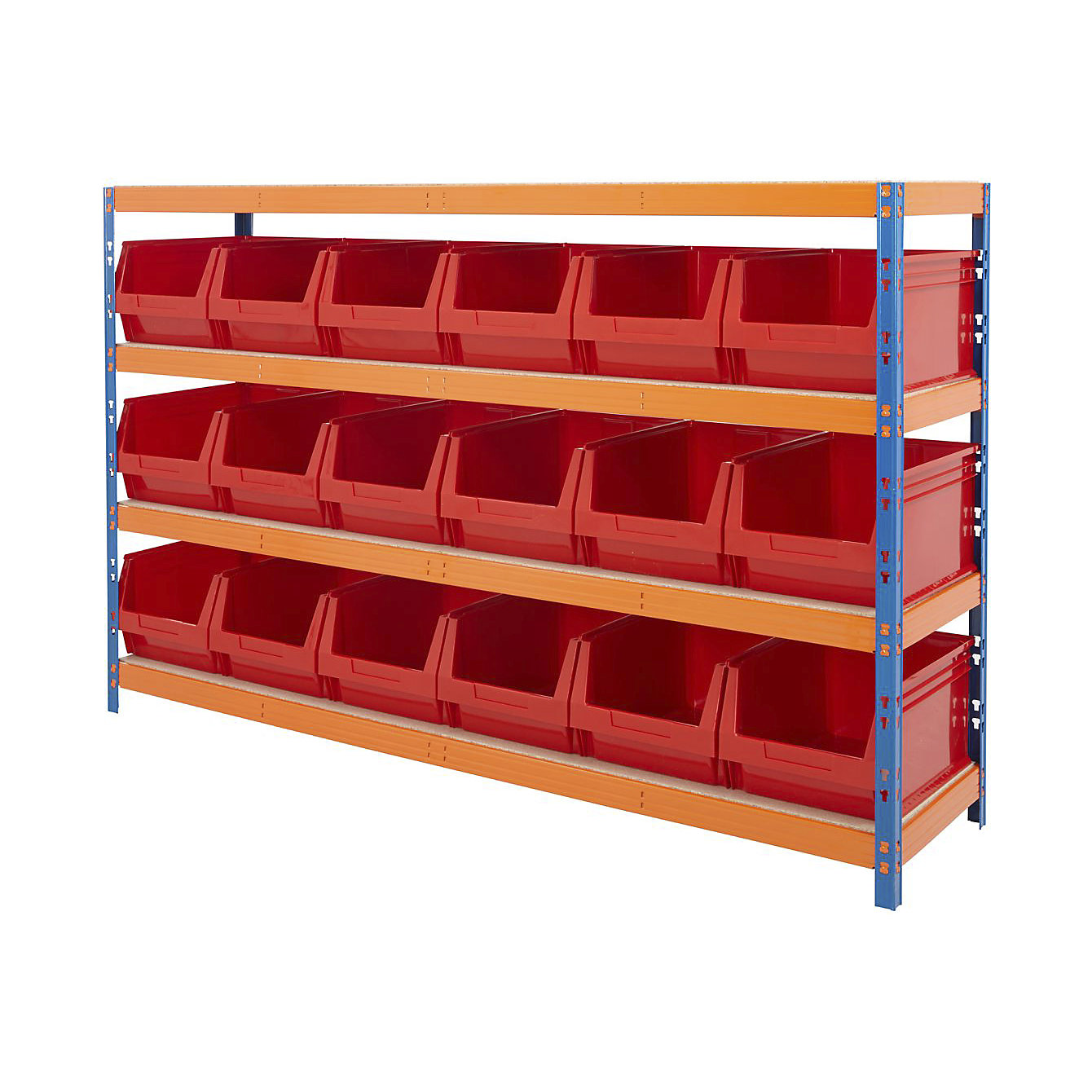 BiG400 Racking With Plastic Bins | Plastic Storage Bin Rack | BiGDUG