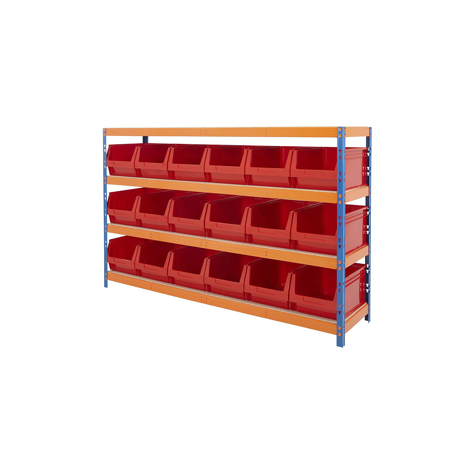 Plastic Racking Boxes BiG400 Racking With Plastic Bins | Plastic Storage Bin Rack | BiGDUG
