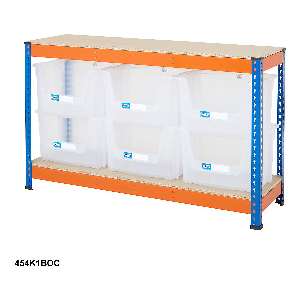 BiG400 Stacking Pick Bin Shelving Kits Blue & Orange (Product illustration 4)-3