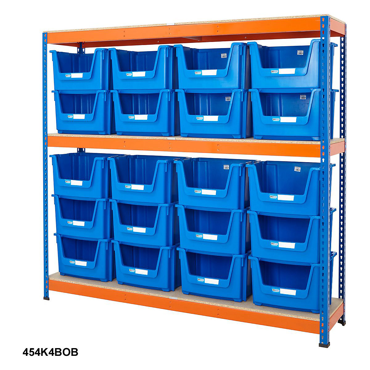 BiG400 Stacking Pick Bin Shelving Kits Blue & Orange (Product illustration 7)-6