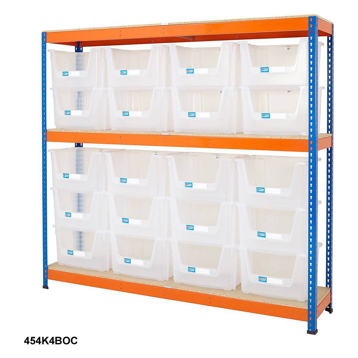 BiG400 Stacking Pick Bin Shelving Kits Blue & Orange (Product illustration 8)-7