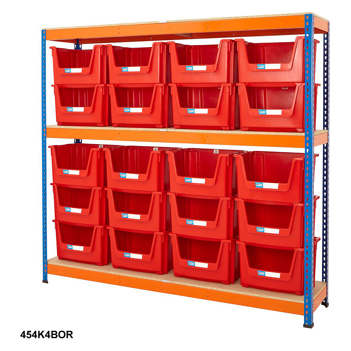 BiG400 Stacking Pick Bin Shelving Kits Blue & Orange (Product illustration 10)-9
