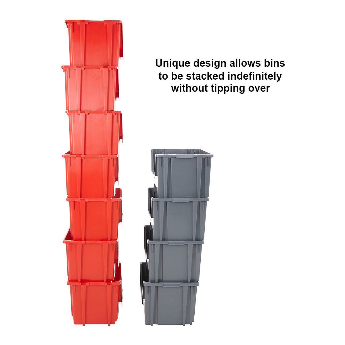 BiGDUG 5x Large Plastic Stacking Bins Mega Deal (Product illustration 4)-3