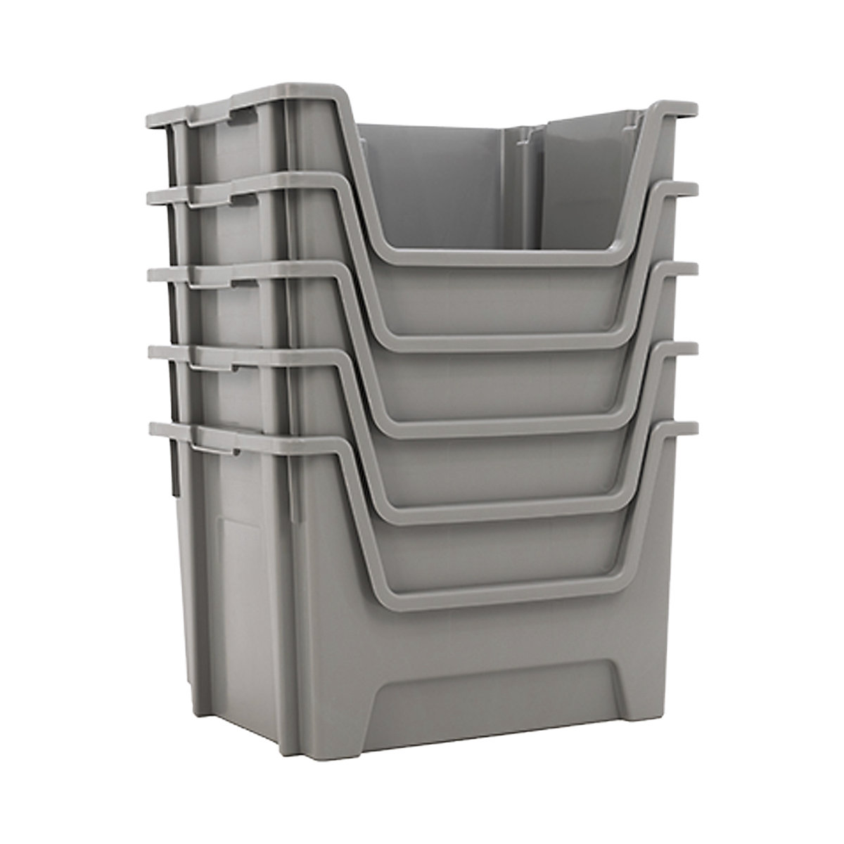 BiGDUG Essentials 50 Litre Recycled Plastic Stacking Pick Bin (Product illustration 5)-4