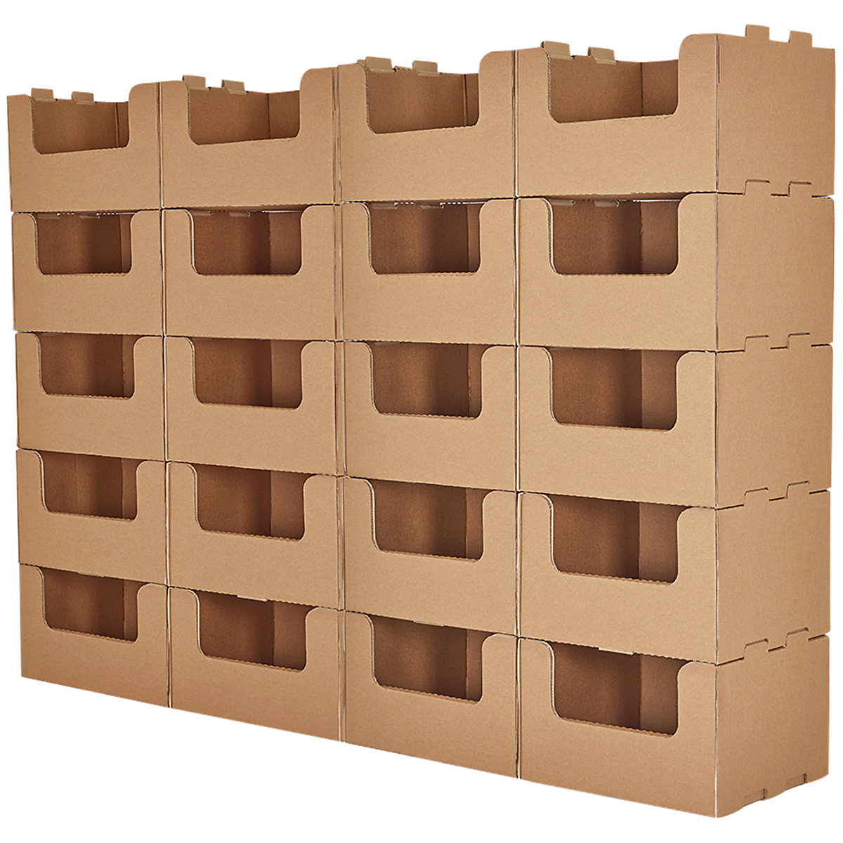 BiGDUG Essentials Cardboard Stacking Pick Bin Mega Deal