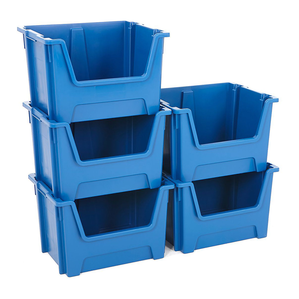 BiGDUG Essentials Large Recycled Plastic Stacking Pick Bins (Product illustration 5)-4