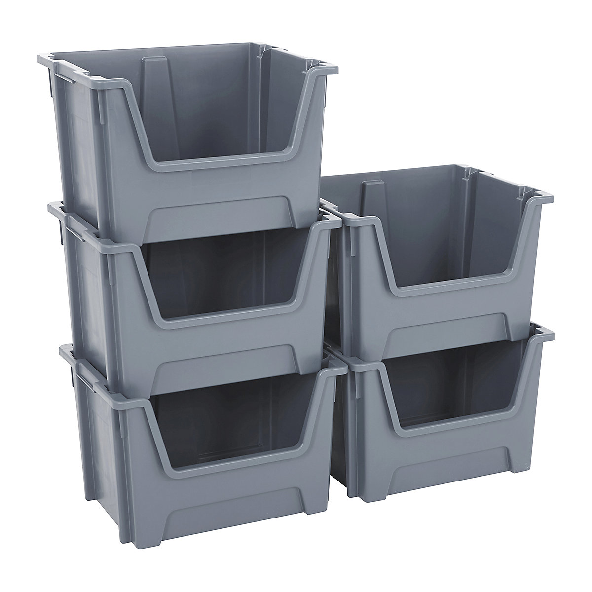 BiGDUG Essentials Large Recycled Plastic Stacking Pick Bins