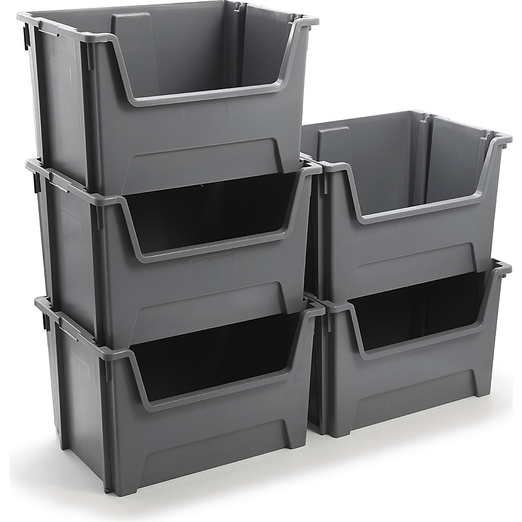 BiGDUG Essentials Large 50 Litre Stacking Pick Bins | BiGDUG