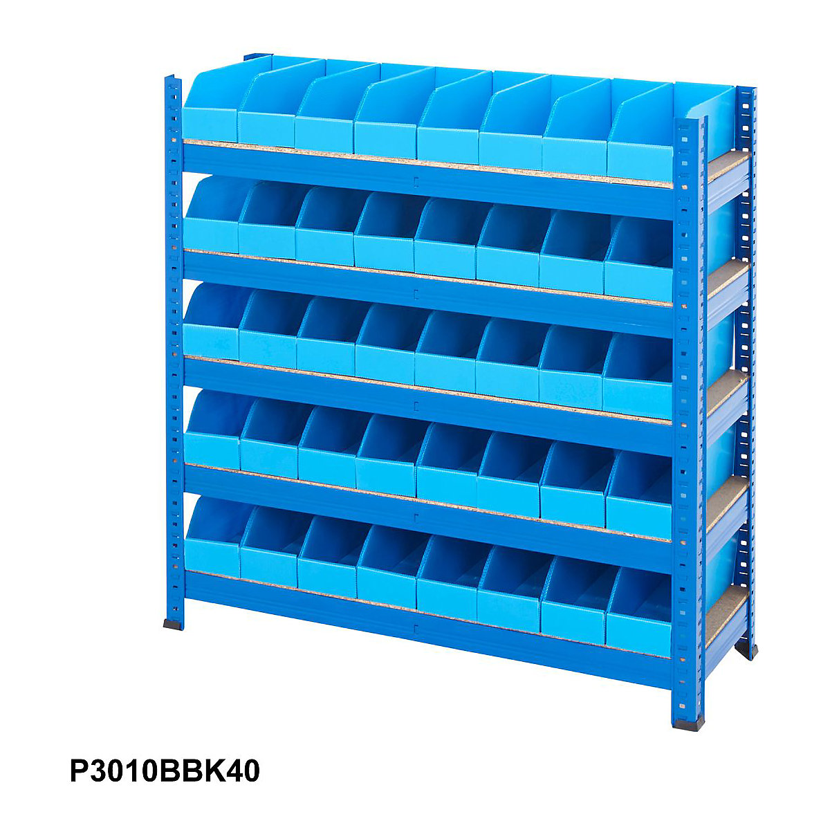 BiGDUG Essentials Shelving with Correx Plastic Parts Bins Kit (Product illustration 3)-2