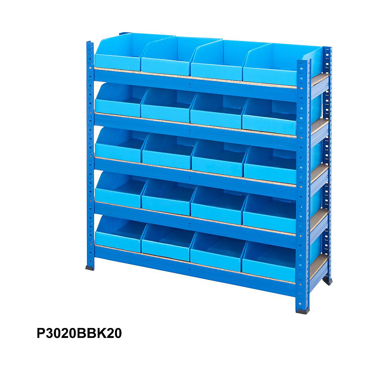 BiGDUG Essentials Shelving with Correx Plastic Parts Bins Kit (Product illustration 5)-4