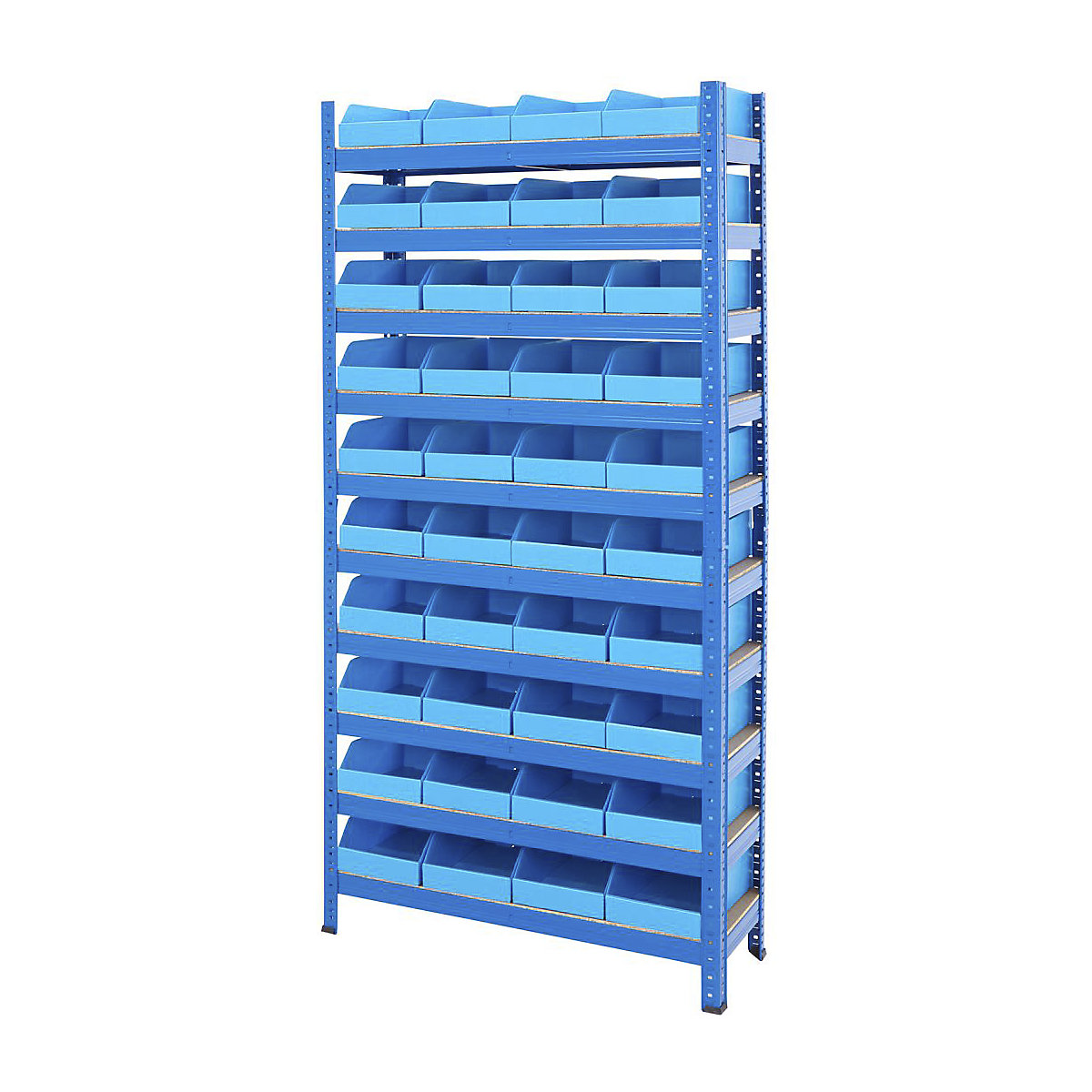 BiGDUG Essentials Shelving with Correx Plastic Parts Bins Kit