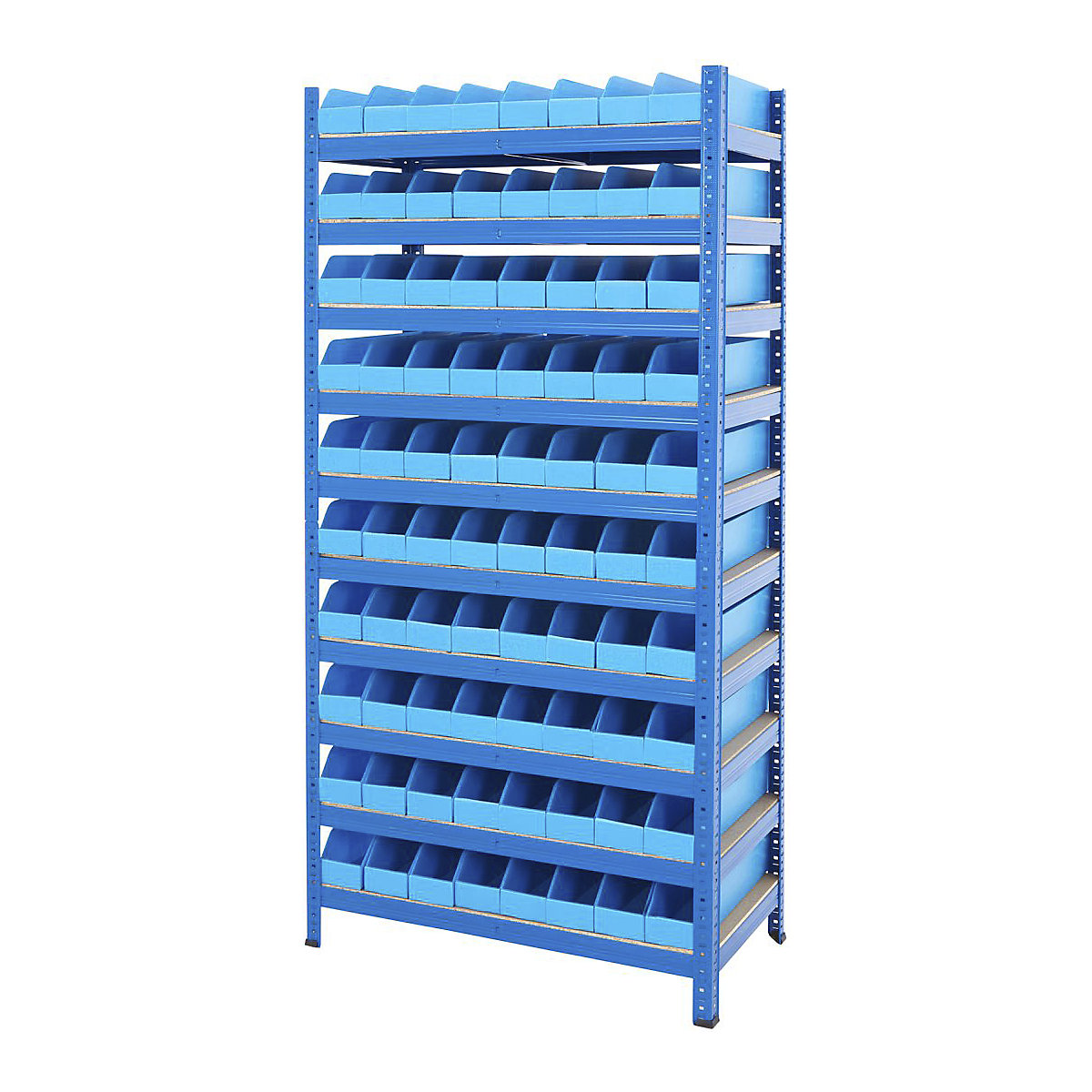 BiGDUG Essentials Shelving with Correx Plastic Parts Bins Kit