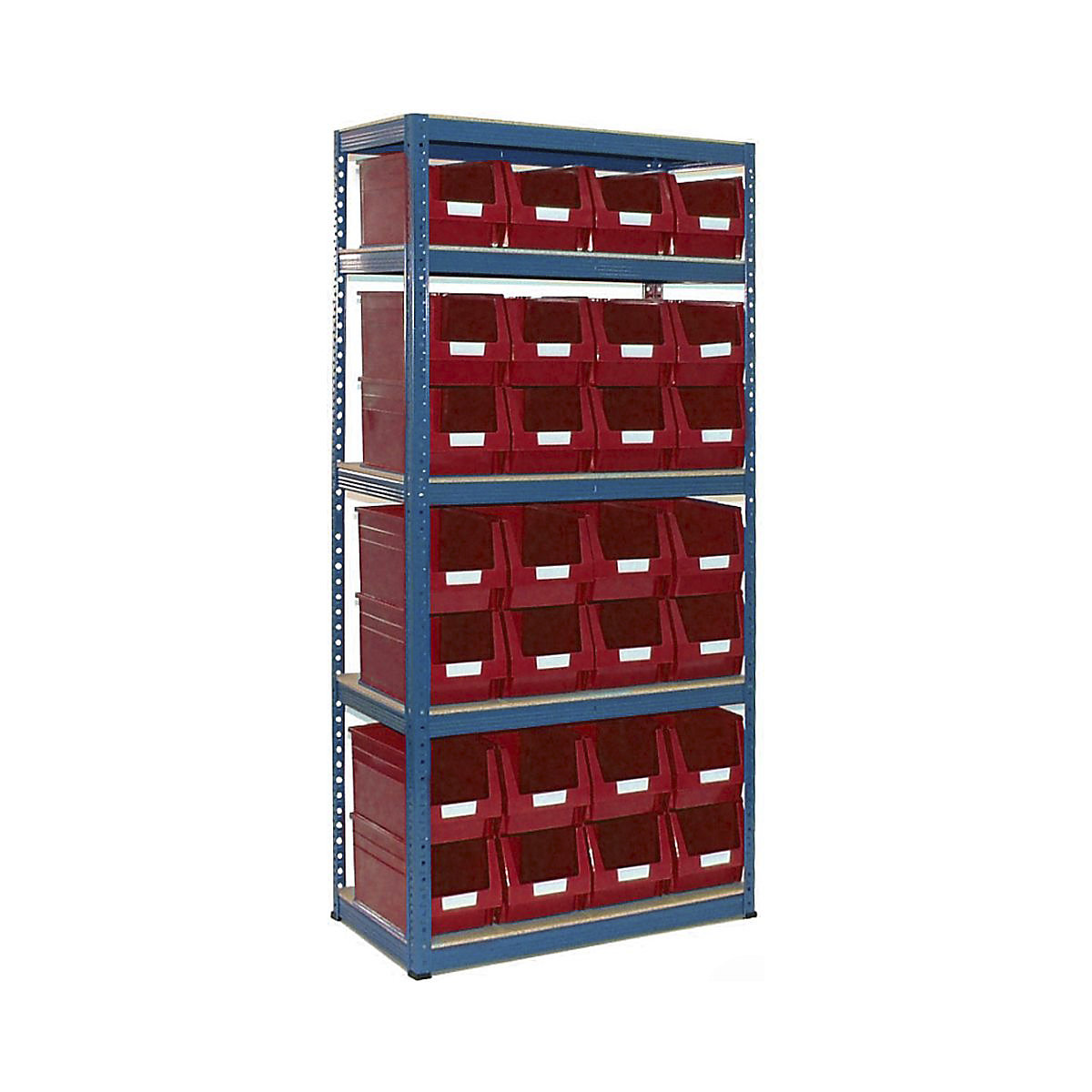 BiGDUG Essentials Shelving with Plastic Parts Bin Kit