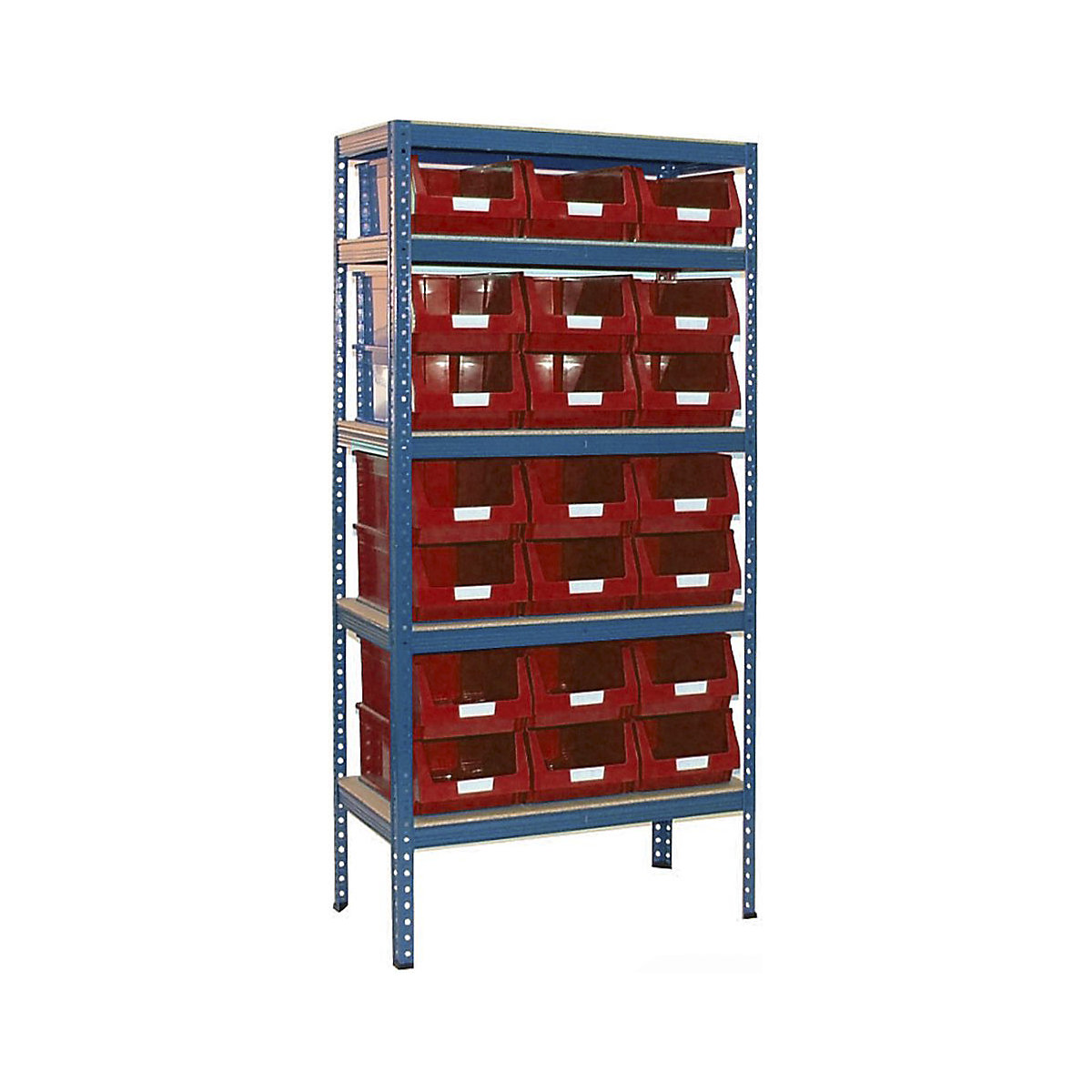 BiGDUG Essentials Shelving with Plastic Parts Bin Kit