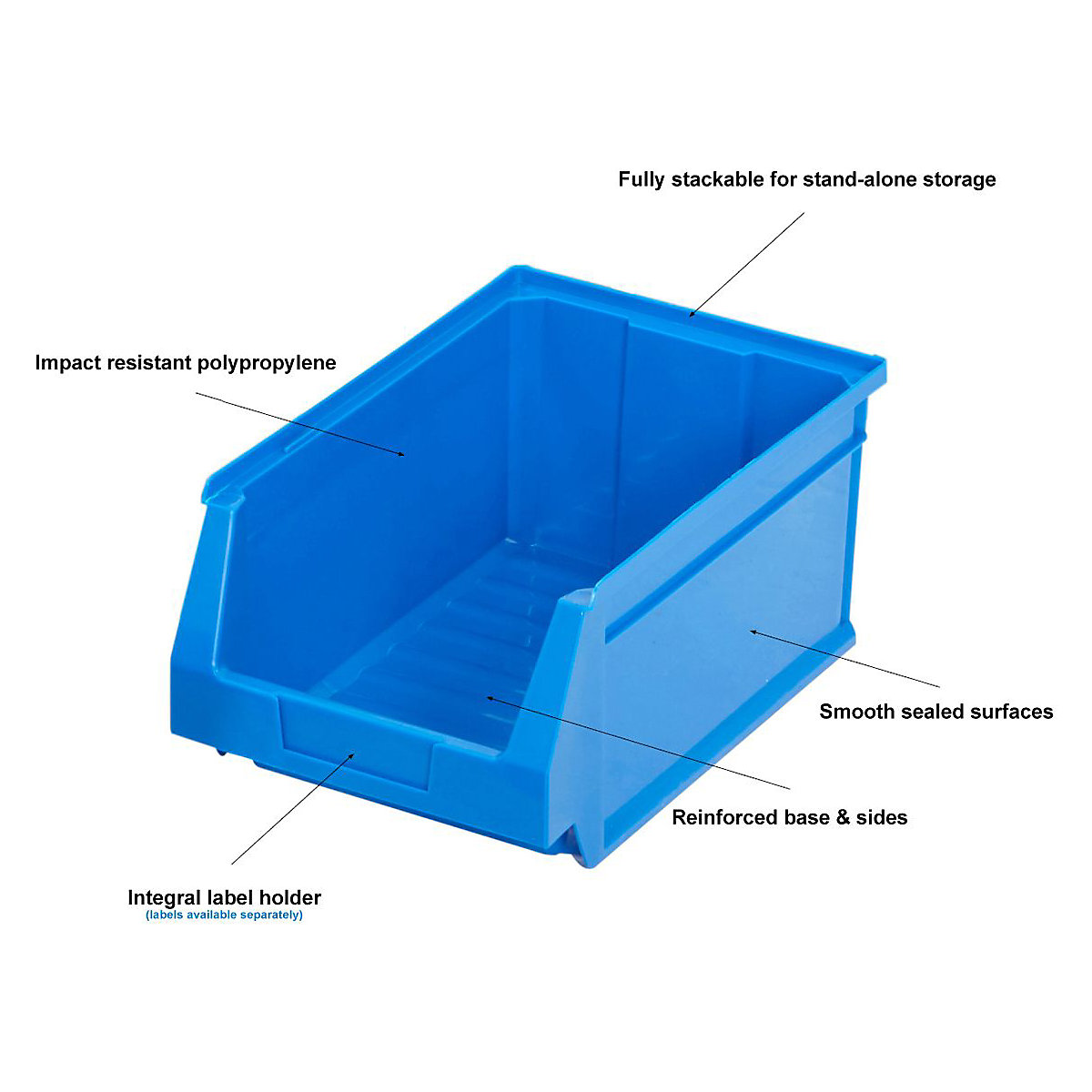 BiGDUG Plastic Parts Bins (Product illustration 6)-5