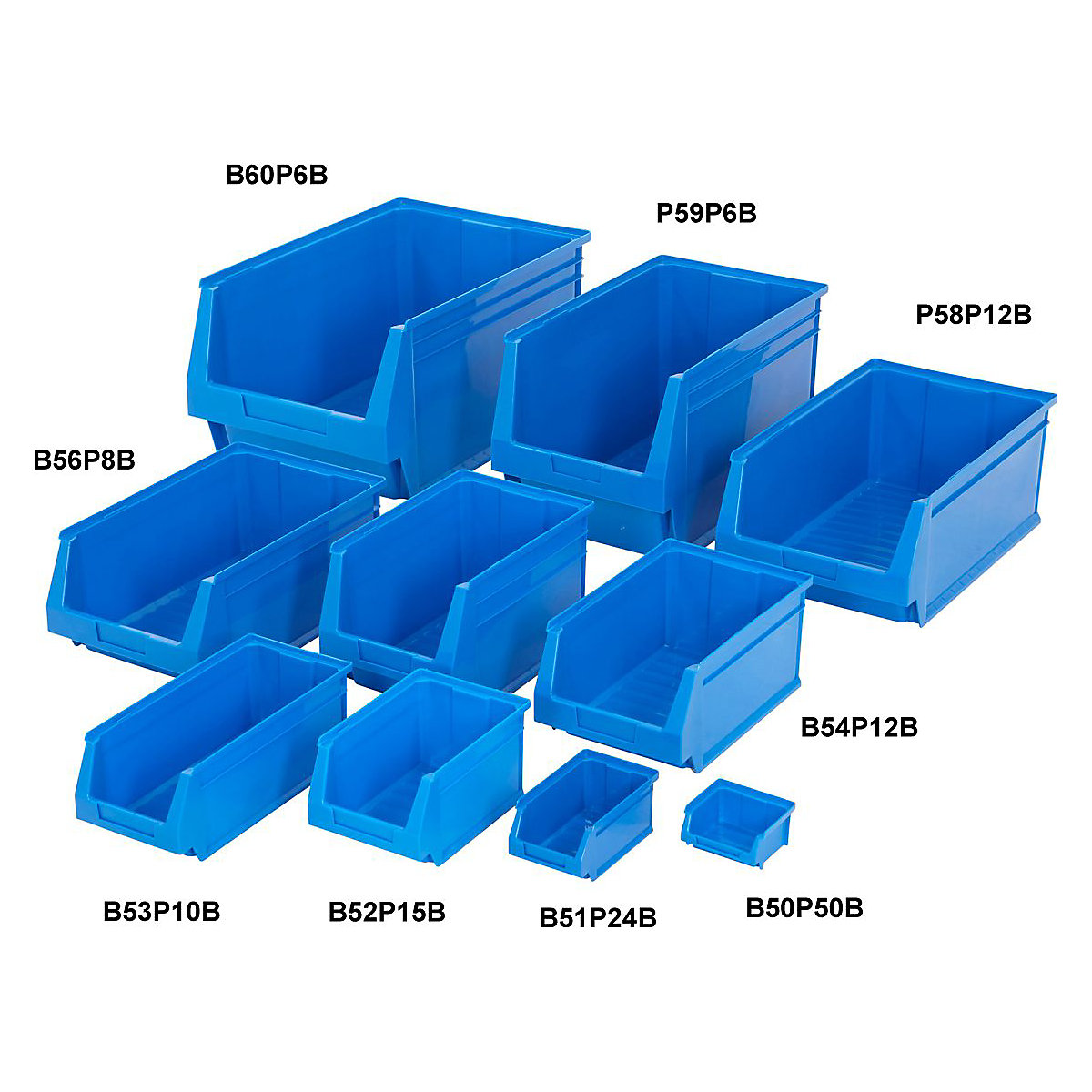 BiGDUG Plastic Parts Bins (Product illustration 3)-2