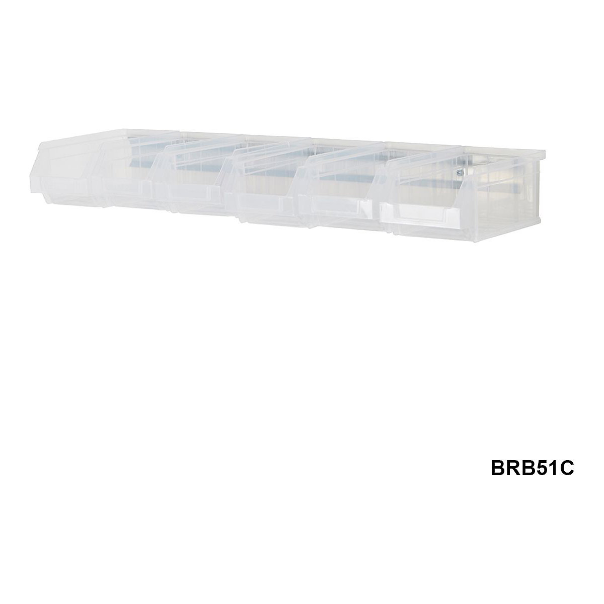 BiGDUG Wall Mounted Plastic Parts Bin Rail Kits (Product illustration 5)-4
