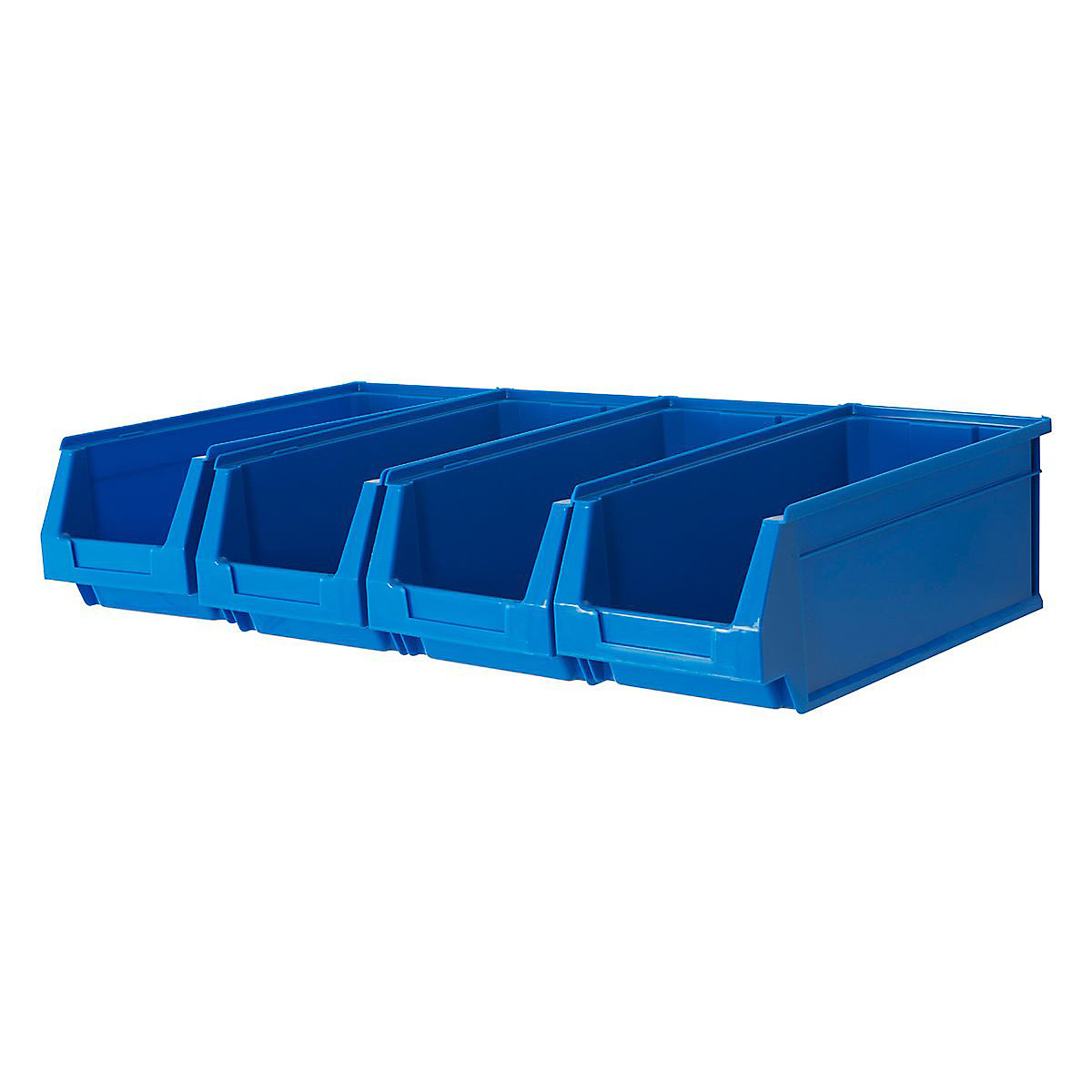 BiGDUG Wall Mounted Plastic Parts Bin Rail Kits