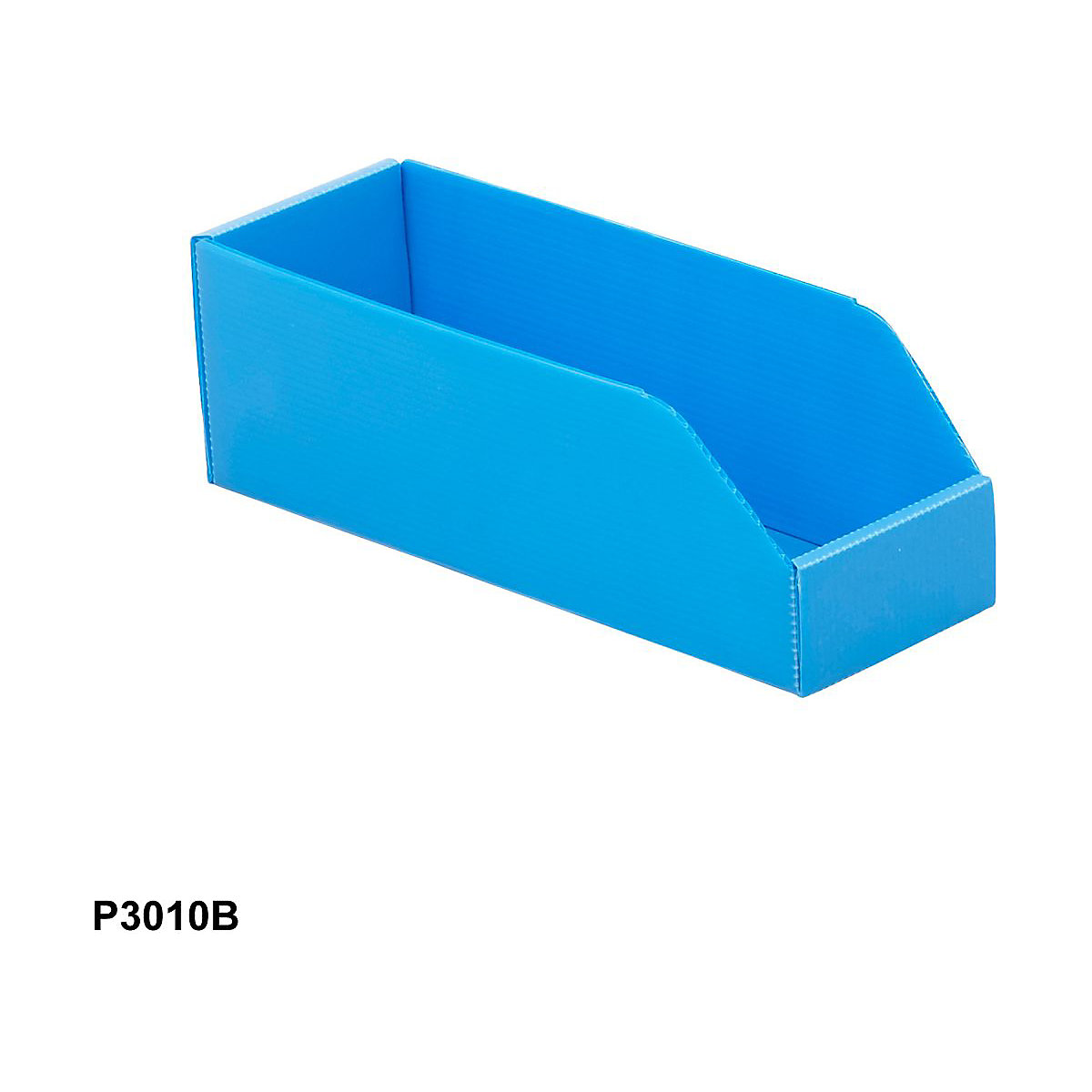 Correx Plastic Parts Bins, Correx Plastic Parts Bins, Correx® Plastic Parts Bins | 100h x 100w x 300d mm | Pack Of 25 | Blue-3