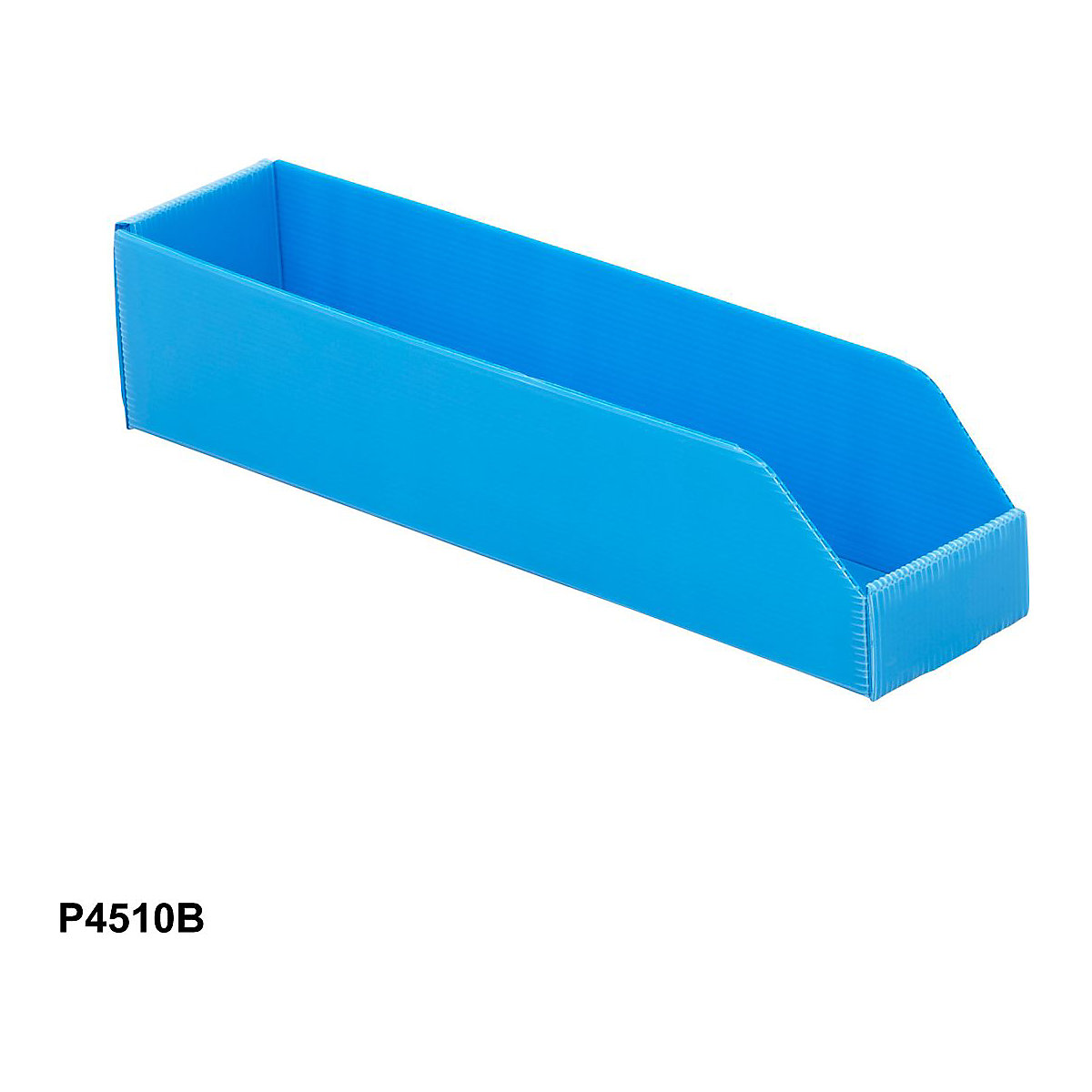Correx Plastic Parts Bins, Correx Plastic Parts Bins, Correx® Plastic Parts Bins | 100h x 100w x 450d mm | Pack Of 25 | Blue-5