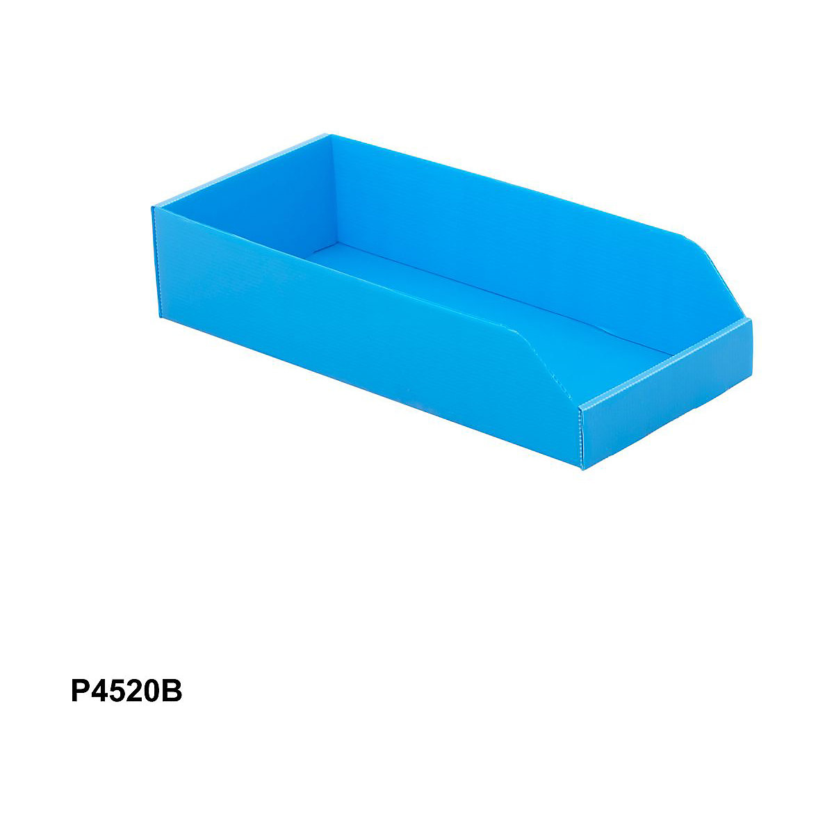 Correx Plastic Parts Bins, Correx Plastic Parts Bins, Correx® Plastic Parts Bins | 100h x 200w x 450d mm | Pack Of 25 | Blue-6