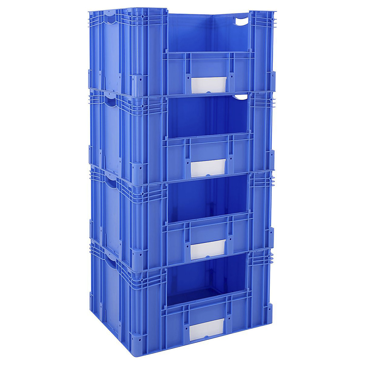 Euro Stacking Pick Bin Columns With Side Opening 600mm Depth