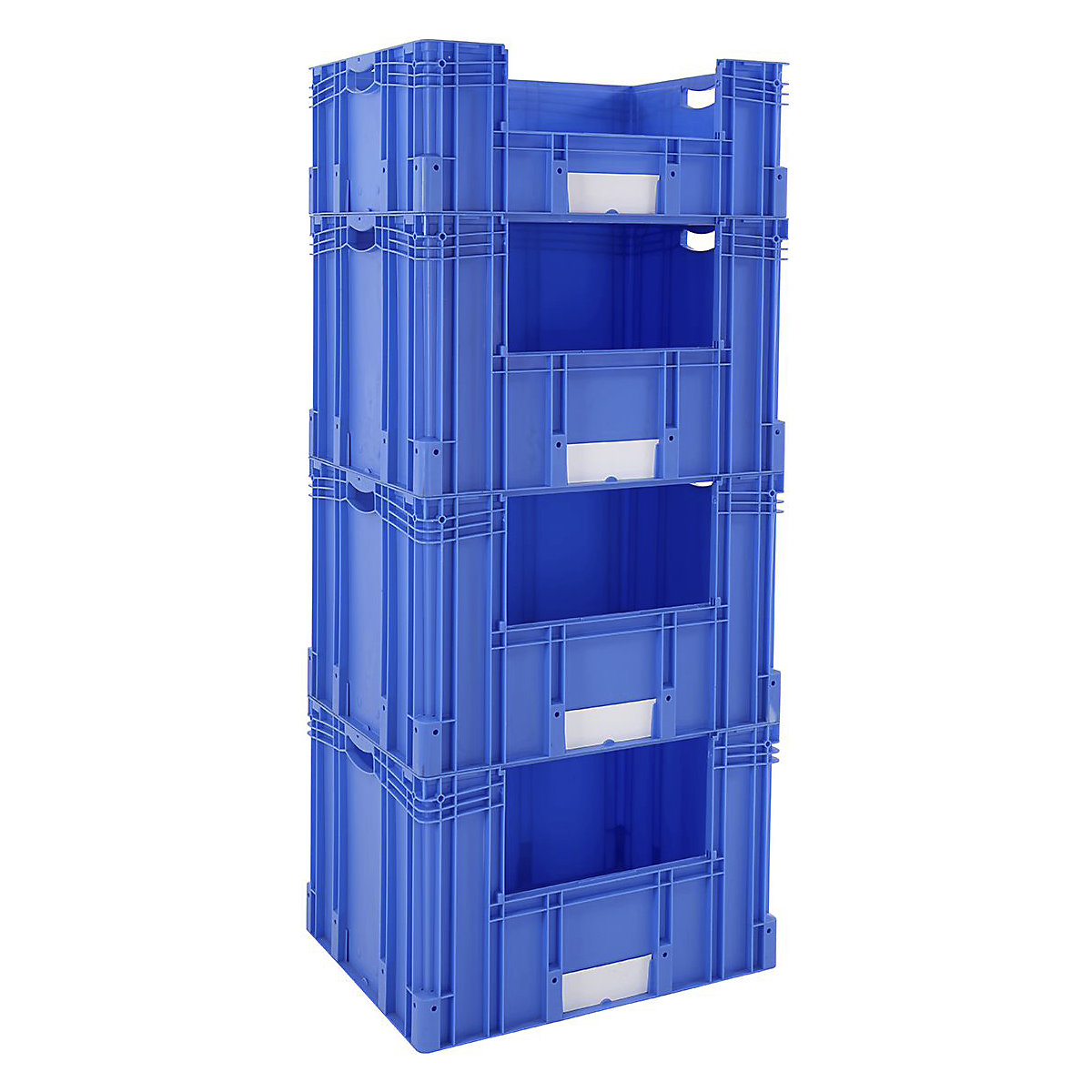 Euro Stacking Pick Bin Columns With Side Opening 600mm Depth