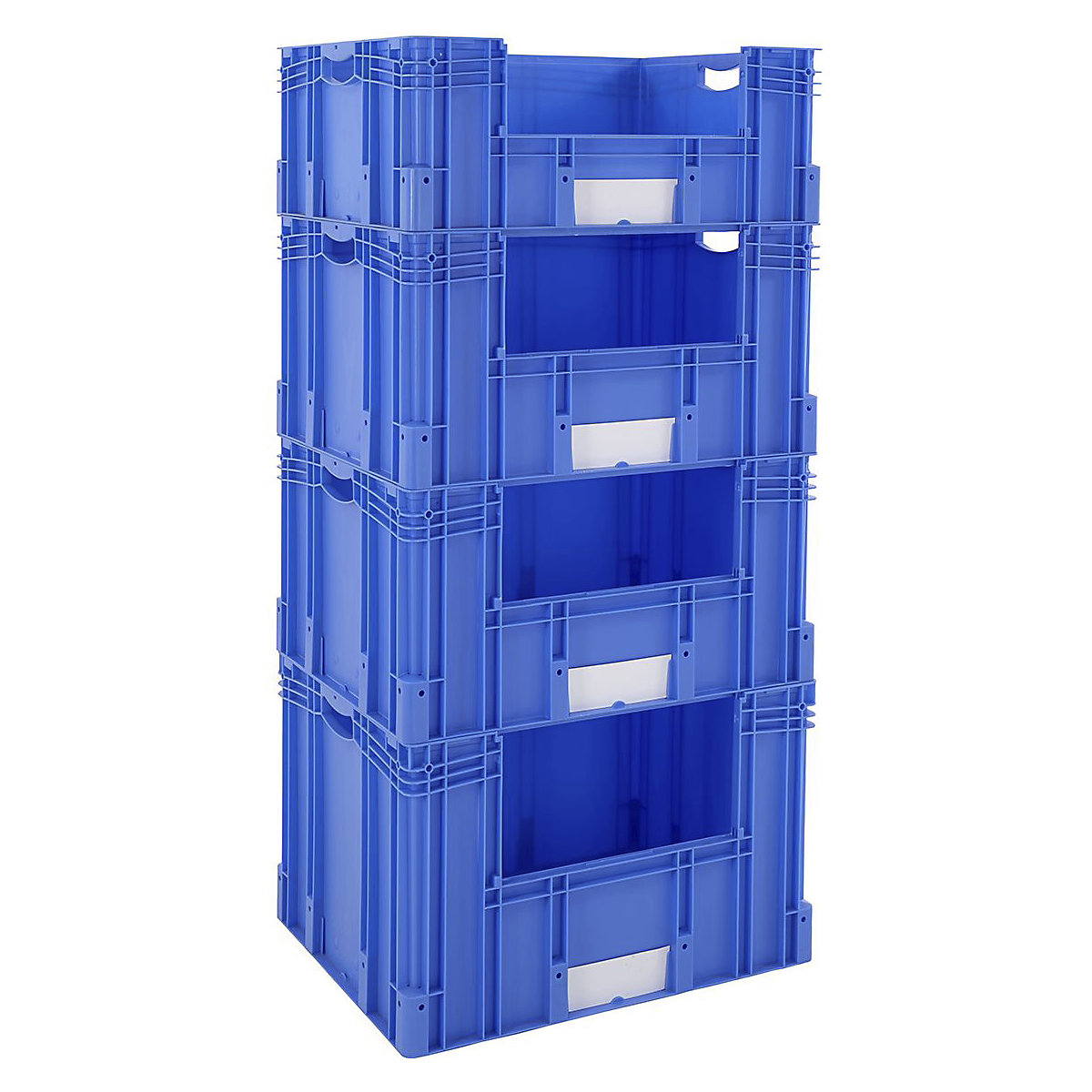 Euro Stacking Pick Bin Columns With Side Opening 600mm Depth
