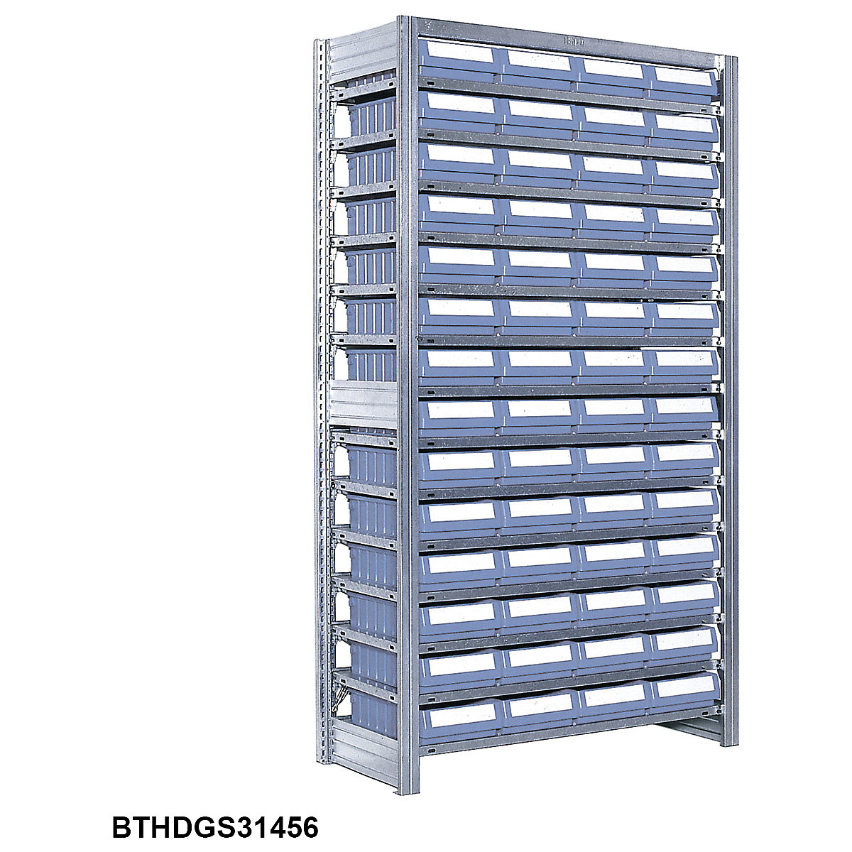 High Density Galvanised Shelving with Plastic Parts Shelf Bins (Product illustration 7)-6