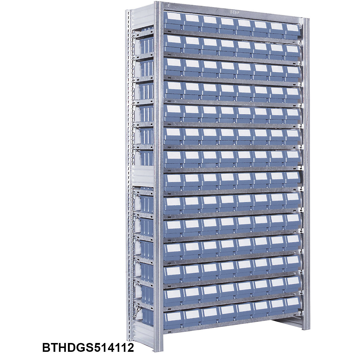 High Density Galvanised Shelving with Plastic Parts Shelf Bins (Product illustration 13)-12