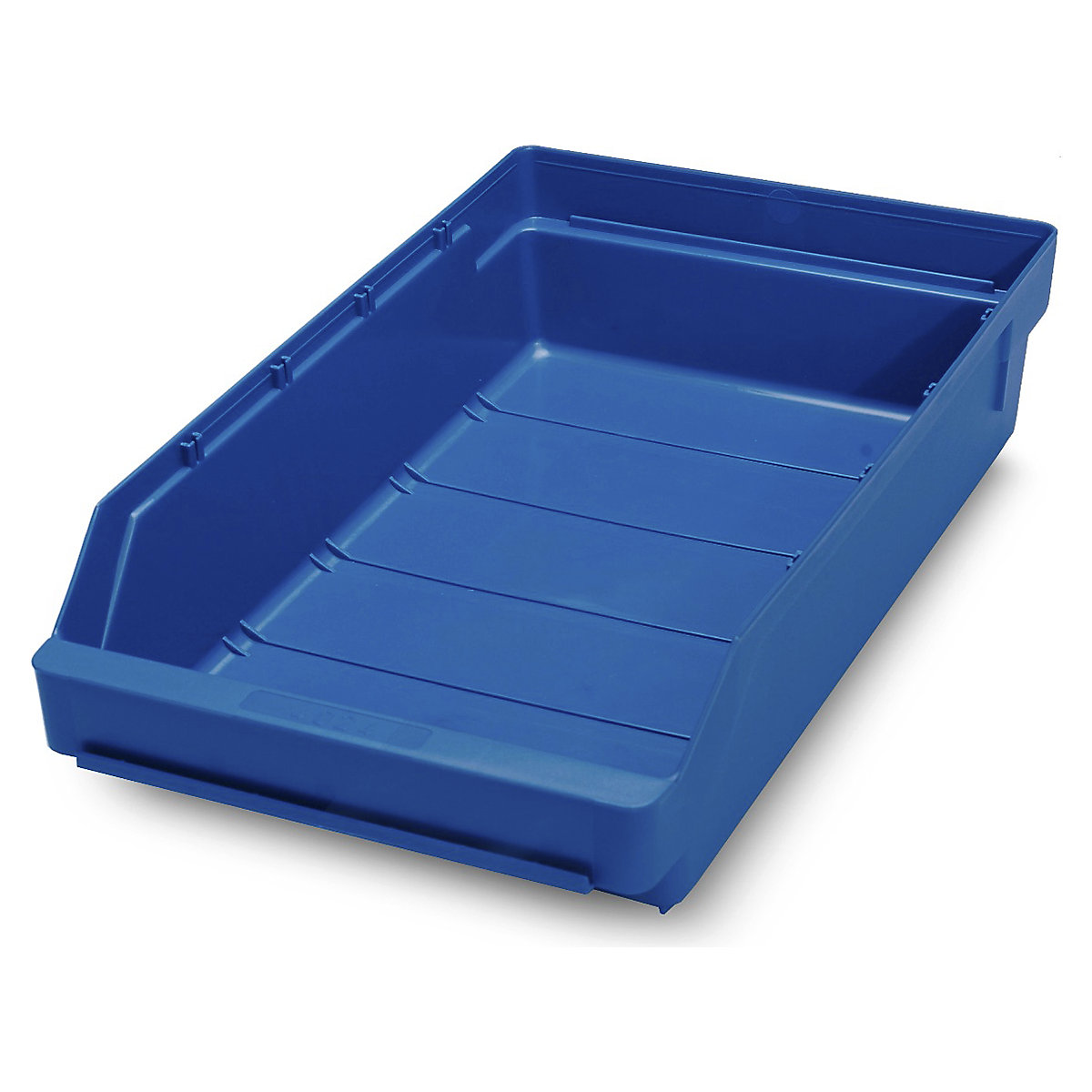 Topstore Drop Front Shelf Bins, Topstore Drop Front Shelf Bins, Topstore® Drop Front Shelf Bin | 95h x 240w x 400d mm | Pack of 15 | Blue-3