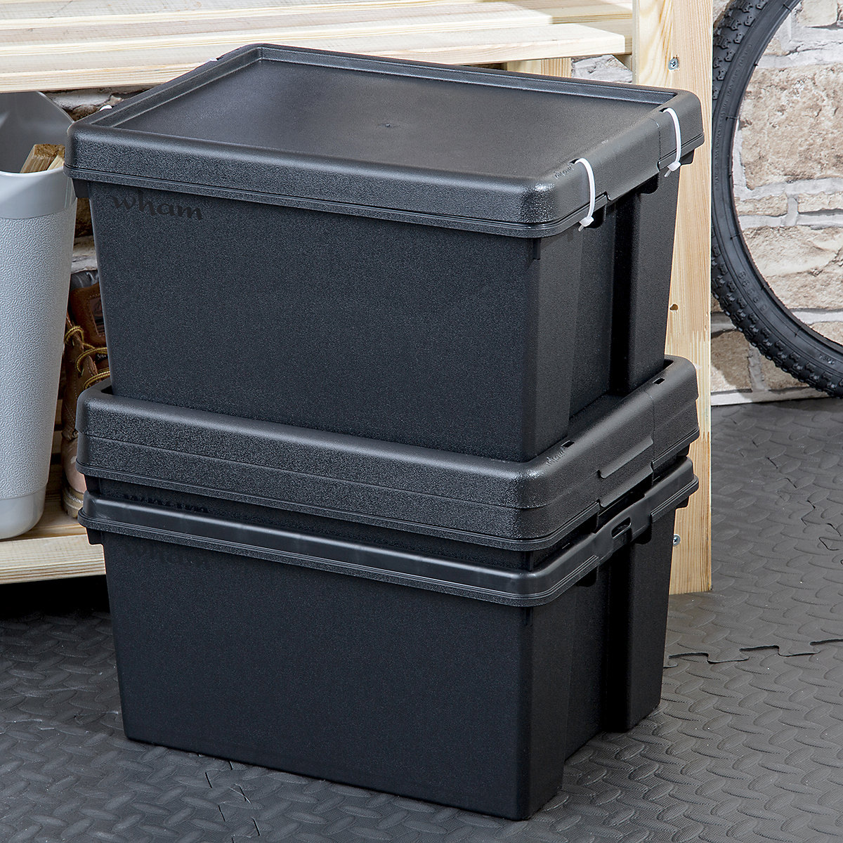 Wham Bam Heavy-Duty Recycled Storage Boxes with Lids (Product illustration 12)-11