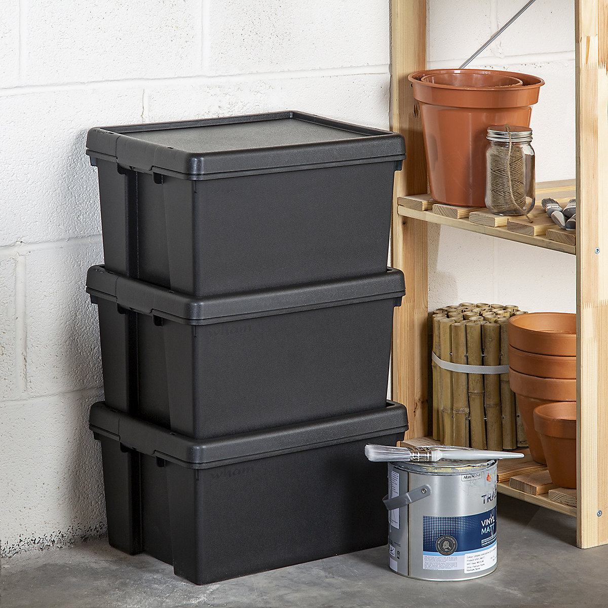 Wham Bam Heavy-Duty Recycled Storage Boxes with Lids (Product illustration 14)-13