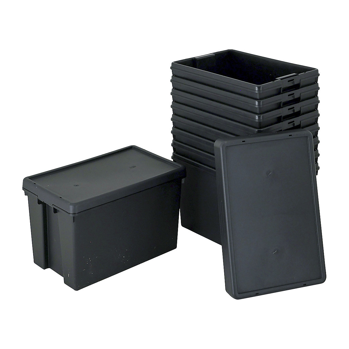 Wham Bam Heavy-Duty Recycled Storage Boxes with Lids (Product illustration 4)-3