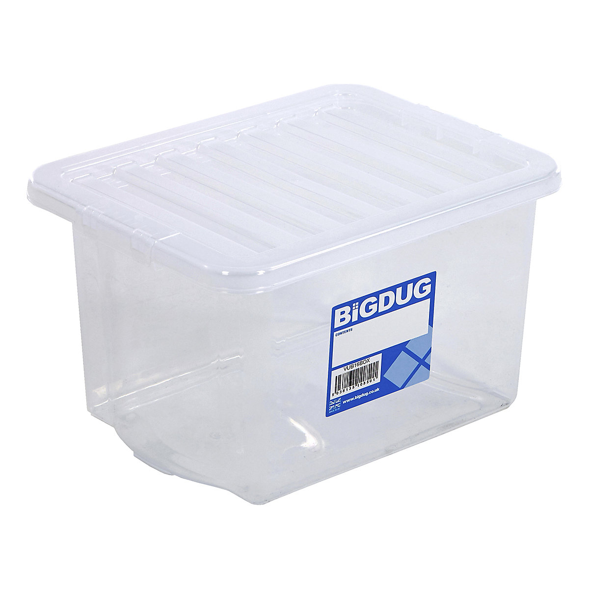 Wham Economy Plastic Boxes with Clip-on Lids